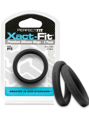 Perfect Fit Xact Fit #15 - Black Pack of 2