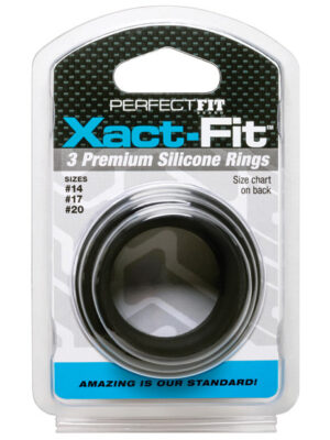 Perfect Fit Xact Fit 3 Ring Kit S/M/L - Black