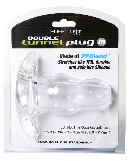 Perfect Fit Double Tunnel Plug Medium – Clear