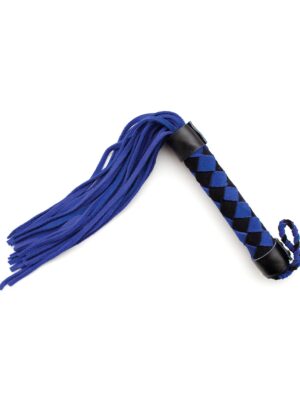 Plesur 15" Leather Flogger - Blue
