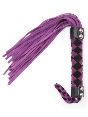 Plesur 15" Leather Flogger - Pink