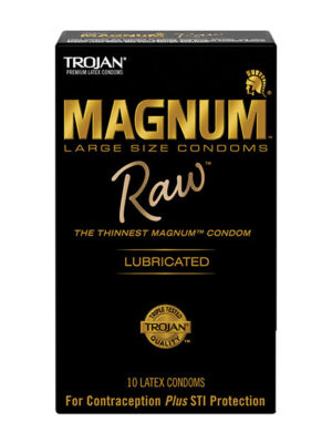 Trojan Magnum Raw Condoms - Pack of 10