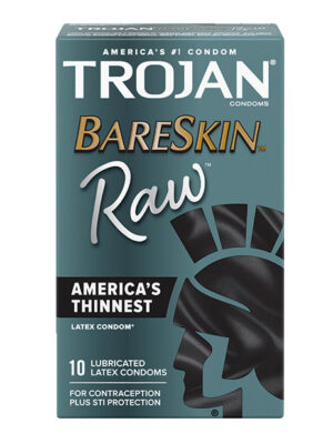 Trojan BareSkin Raw Condoms - Pack of 10