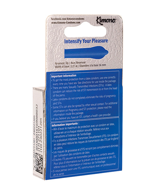 Kimono Microthin XL Condoms - Pack of 3 - Image 2