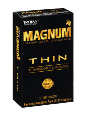 Trojan Magnum Thin Condoms - Pack of 12