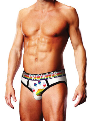 Prowler Oversized Paw Brief - White/Multi LG