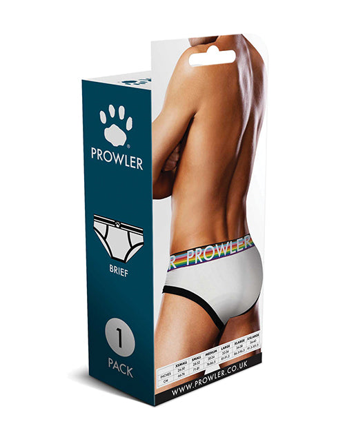 Prowler Oversized Paw Brief - White/Multi LG - Image 4