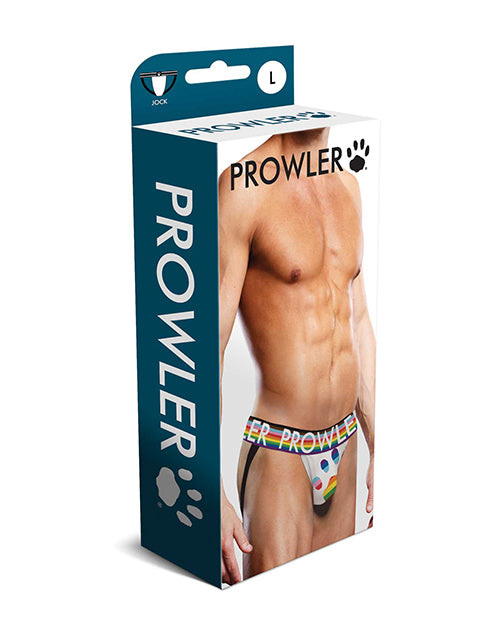 Prowler Oversized Paw Jock Strap - White/Multi LG - Image 3