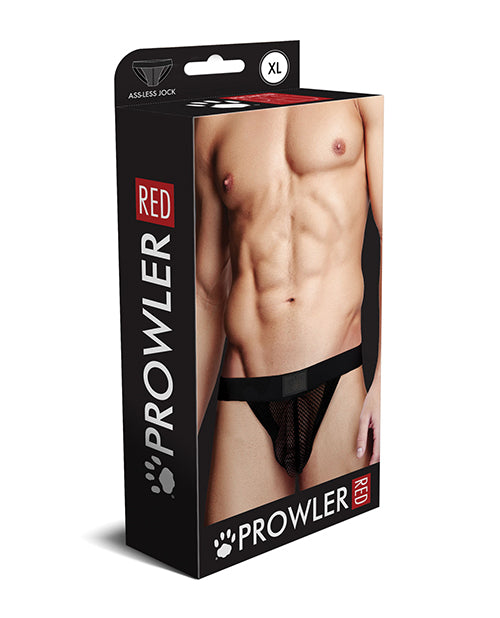Prowler RED Fishnet Ass-less Jock - Black XL - Image 3