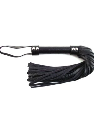 Rouge Short Leather Flogger - Black