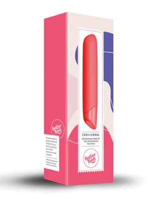 SugarBoo Cool Coral Rechargeable Vibrator - Coral