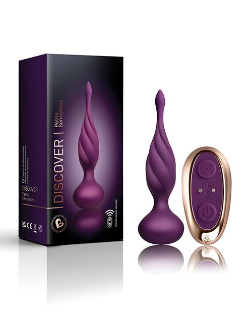 Rocks Off Petite Sensations Discover Plug w/Remote – Purple