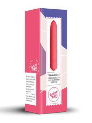 SugarBoo Coral Crush Vibrating Bullet - Coral