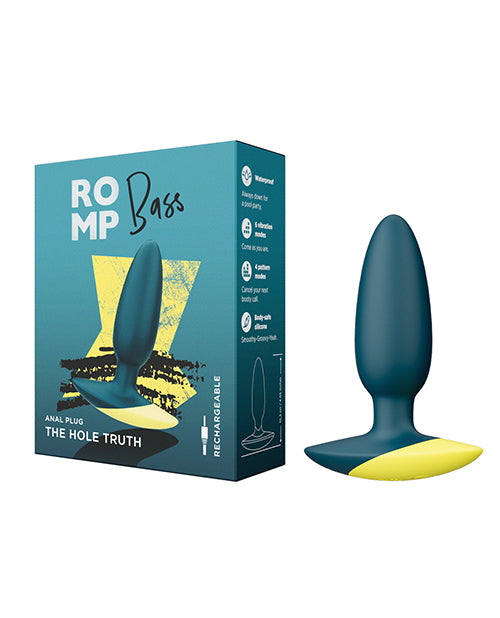 ROMP Bass Vibrating Anal Plug – Teal
