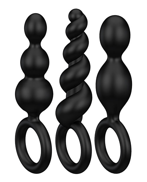 Satisfyer Booty Call Plugs – Set of 3 Black