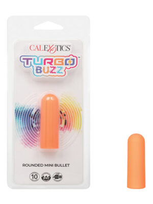 Turbo Buzz Rounded Mini Bullet Stimulator - Orange