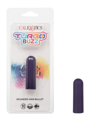 Turbo Buzz Rounded Mini Bullet Stimulator - Purple
