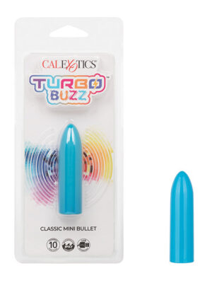Turbo Buzz Classic Mini Bullet Stimulator - Blue