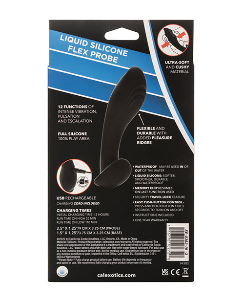 Eclipse Liquid Silicone Flex Probe - Black - Image 2