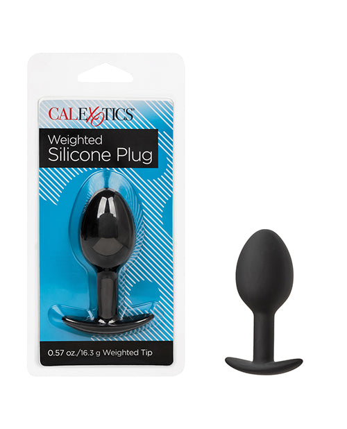 Weighted Silicone Anal Plug – Black