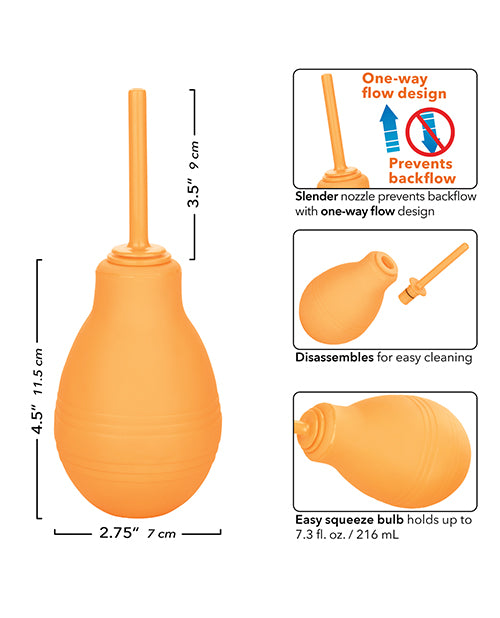 Cheeky One Way Flow Anal Douche - Orange - Image 4