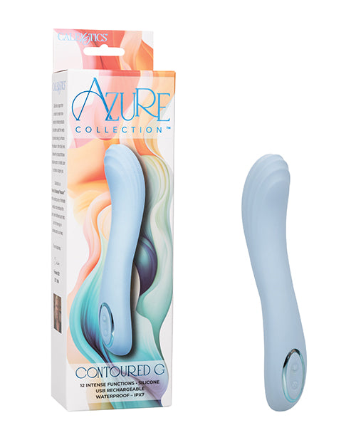 Azure Collection Contoured G Vibrator – Blue