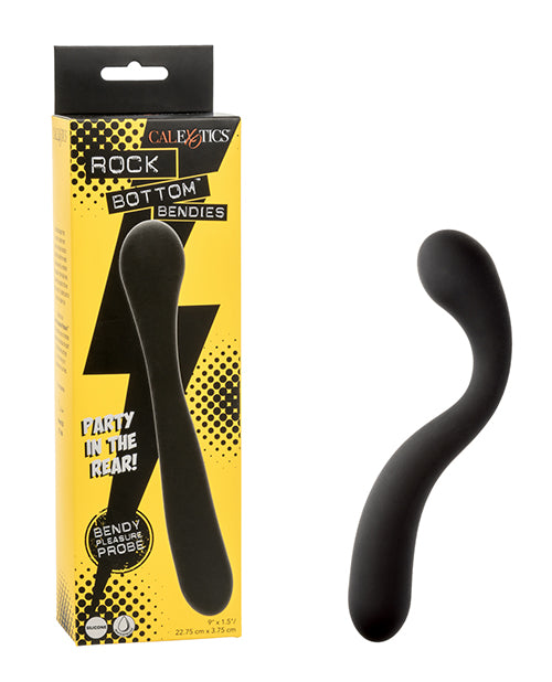 Rock Bottom Bendies Bendy Pleasure Dual Ended Anal Probe – Black