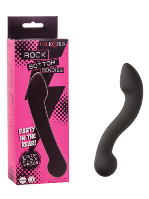 Rock Bottom Bendies Bendy Ecsta-Flex Dual Ended Anal Probe - Black