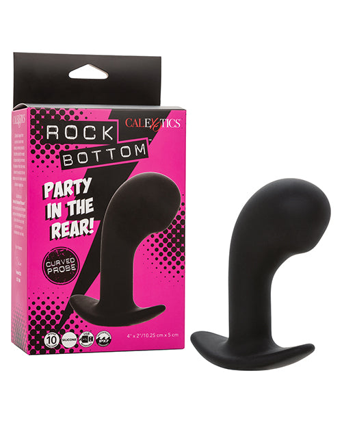 Rock Bottom Curved Prostate Probe – Black