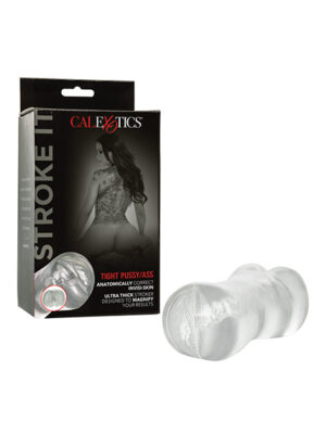 Stroke It Tight Pussy & Ass Masturbator - Clear