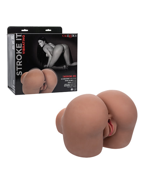 Stroke It Vibrating Twerking BBL – Brown