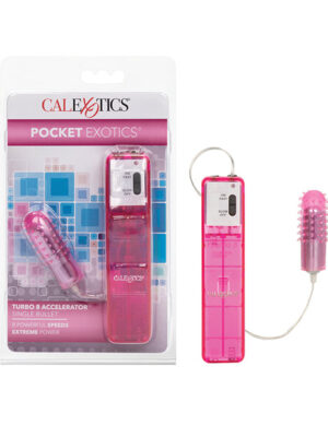 Pocket Exotics Turbo 8 Accelerator Single Bullet - Pink