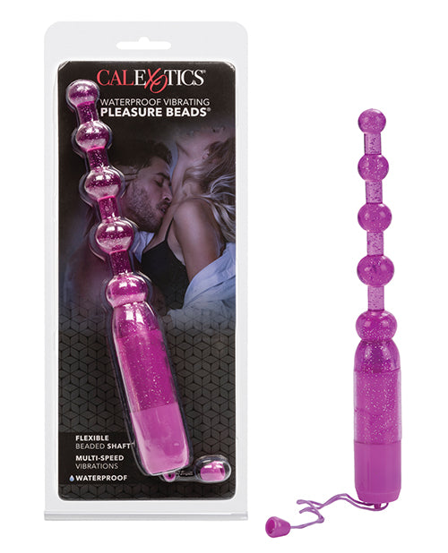 Vibrating Pleasure Beads Waterproof – Purple