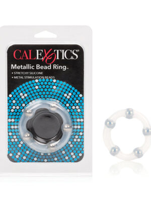 Metallic Bead Ring - Clear