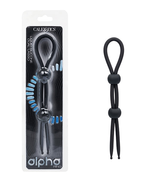 Alpha Liquid Silicone Dual Lasso – Black