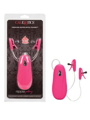 Nipple Play Vibrating Heated Nipple Teasers - Pink