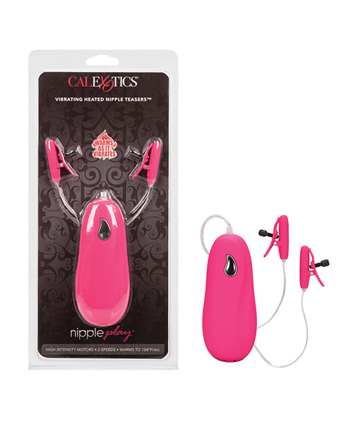 Nipple Play Vibrating Heated Nipple Teasers – Pink