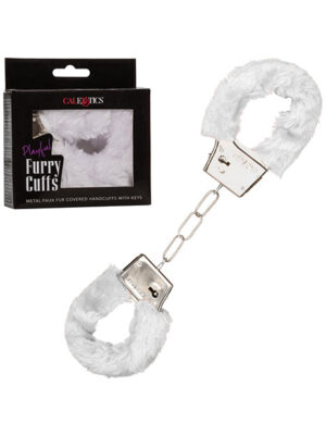 Playful Furry Cuffs - White