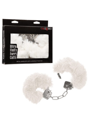 Ultra Fluffy Furry Cuffs - White