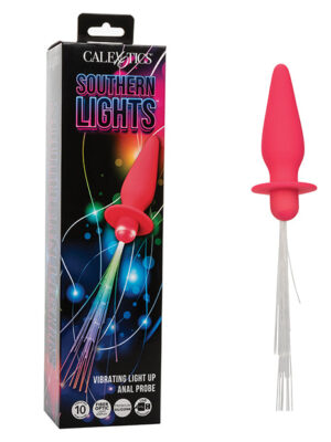 Southern Lights Rechargeable Vibrating Light Up Anal Probe - Pink