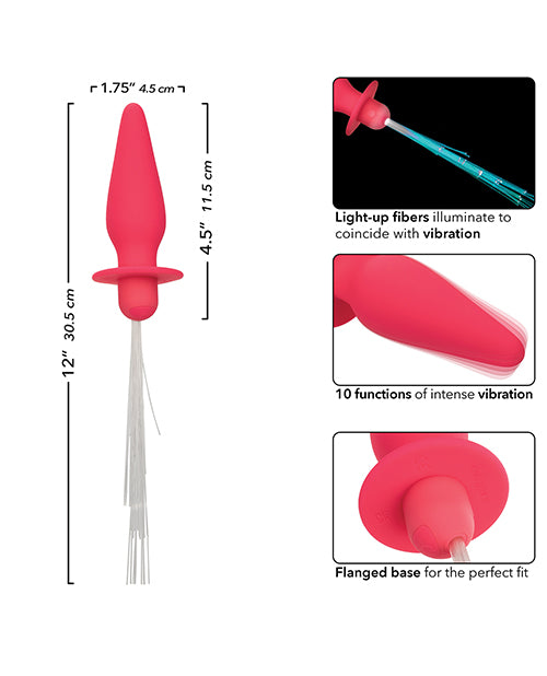 Southern Lights Rechargeable Vibrating Light Up Anal Probe - Pink - Image 4