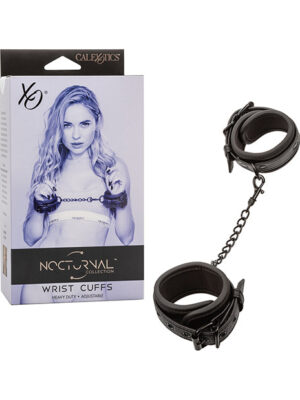 Nocturnal Collection Detachable Adjustable Wrist Cuffs - Black