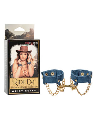 Ride 'Em Premium Denim Collection Wrist Cuffs