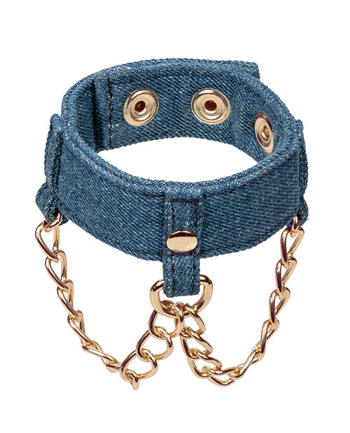 Ride 'Em Premium Denim Collection Wrist Cuffs - Image 3
