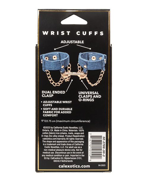 Ride 'Em Premium Denim Collection Wrist Cuffs - Image 5