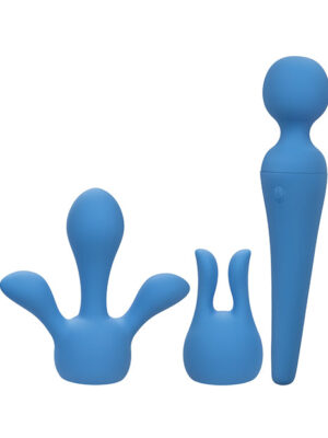 Couture Collection Body Wand Vibrator Kit - Blue