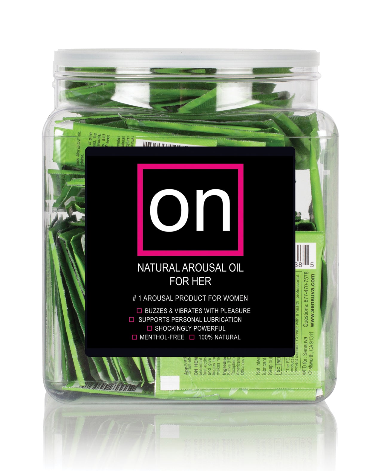 ON Hemp Oil Infused Female Arousal Oil – Tub of 75 Single Use Ampoule