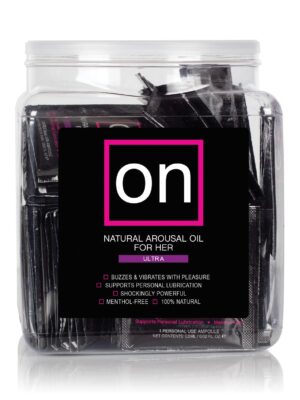 ON for Her Arousal Oil Ultra - Tub of 75 Single use Ampoule