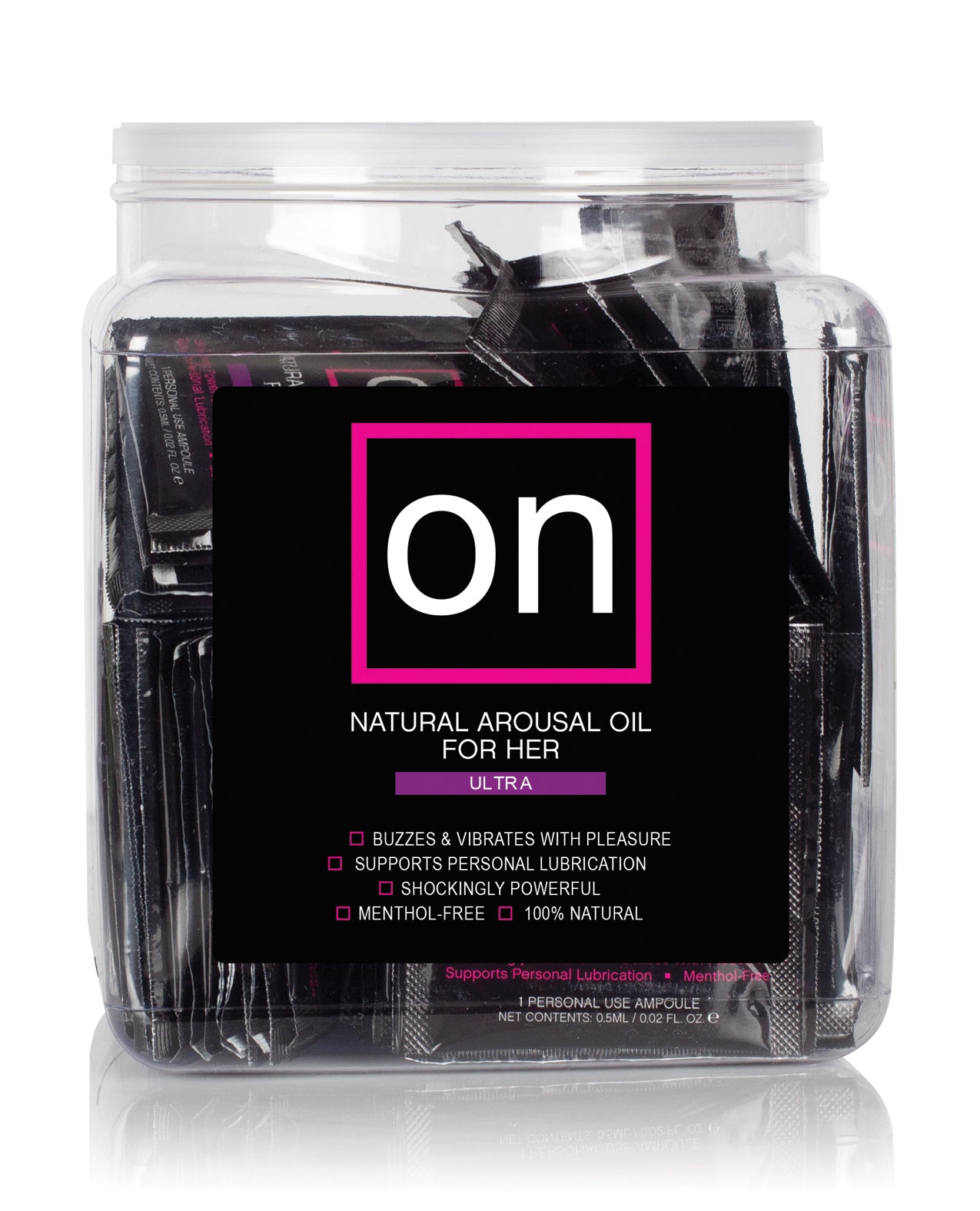 ON for Her Arousal Oil Ultra – Tub of 75 Single use Ampoule