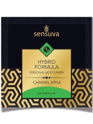 Sensuva Hybrid Personal Moisturizer Single Use Packet - 6 ml Caramel Apple